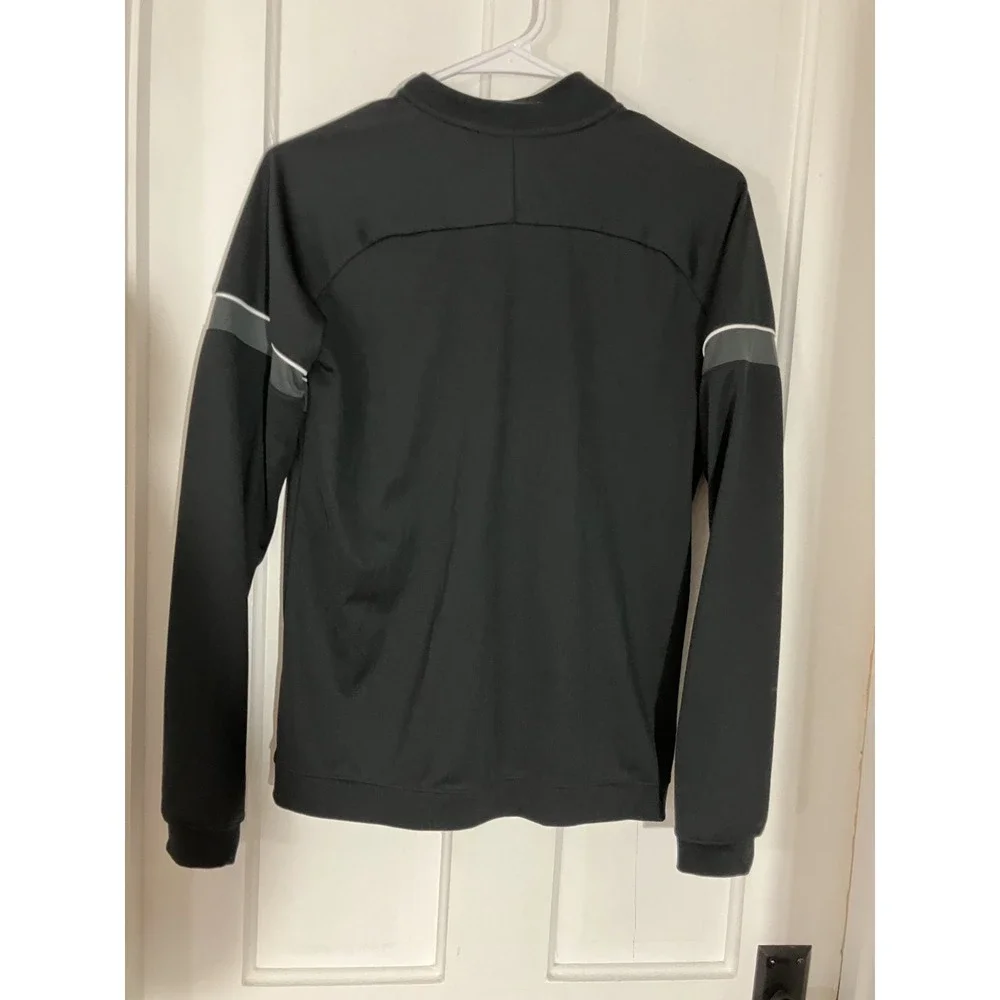 Nike Dri-Fit Full Zip Fitted Jacket YOUTH XL Black Athletic Running Gym Swoosh‎